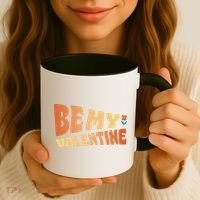 Be My Valentine Floral Cute Gift Coffee Mug thumb 3