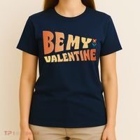Be My Valentine Floral Cute Gift T-Shirt thumb 4