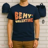 Be My Valentine Floral Cute Gift T-Shirt thumb 6