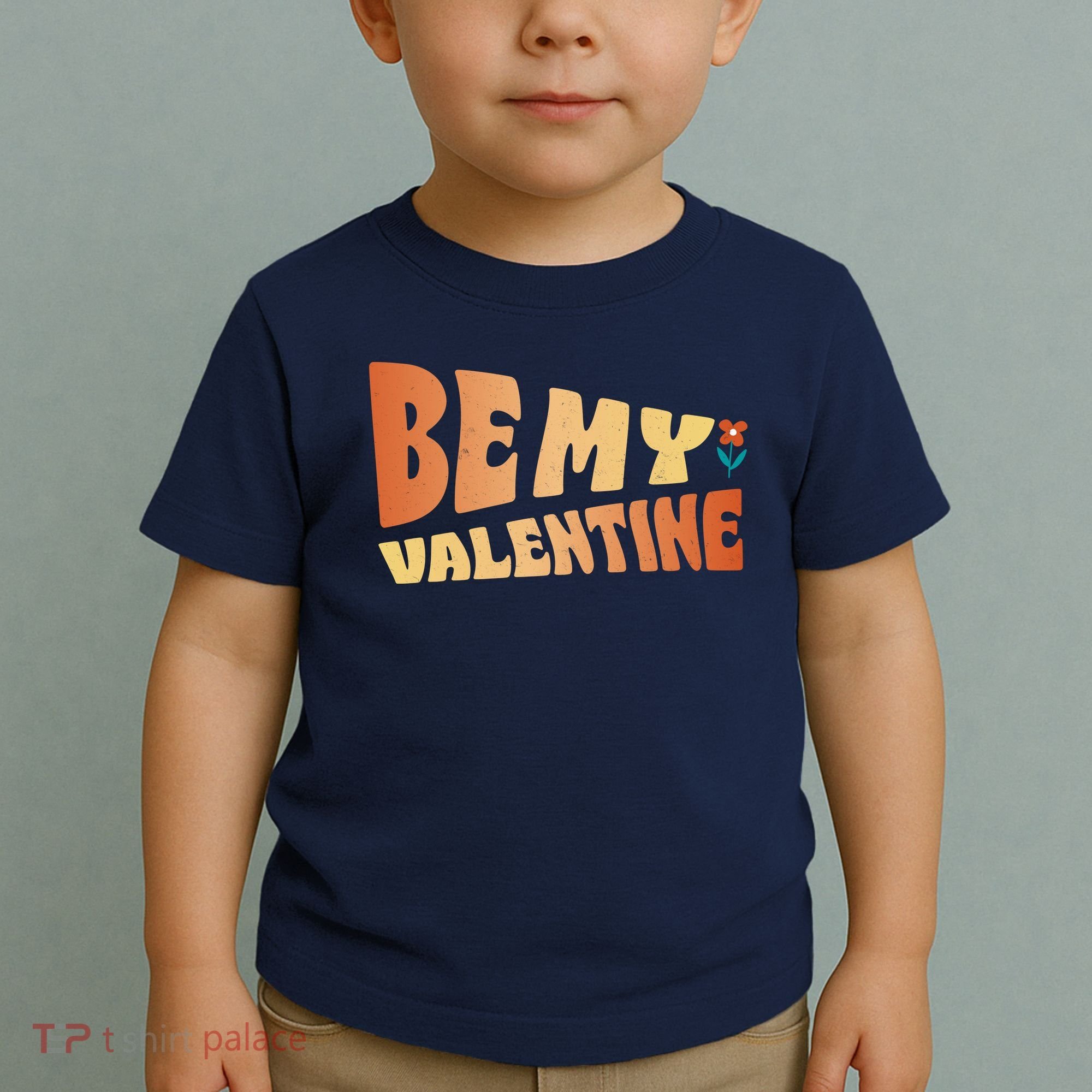 Be My Valentine Floral Cute Gift Toddler T-Shirt