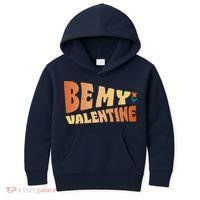 Be My Valentine Floral Cute Gift Kids Hoodie thumb 0