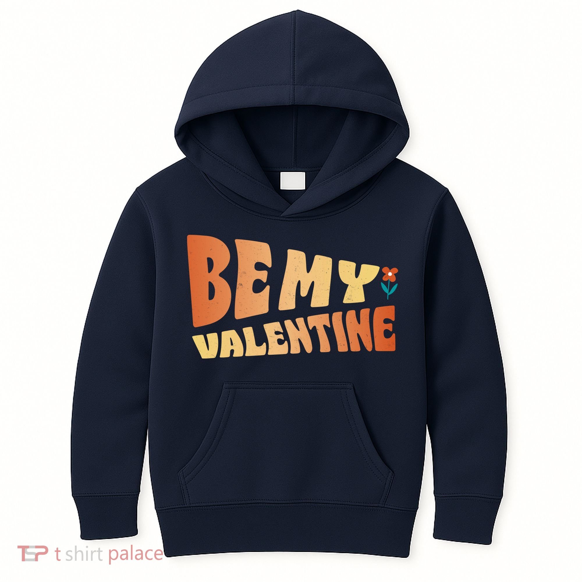 Be My Valentine Floral Cute Gift Kids Hoodie