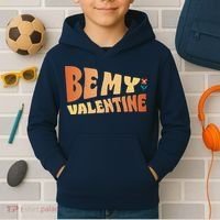 Be My Valentine Floral Cute Gift Kids Hoodie thumb 2