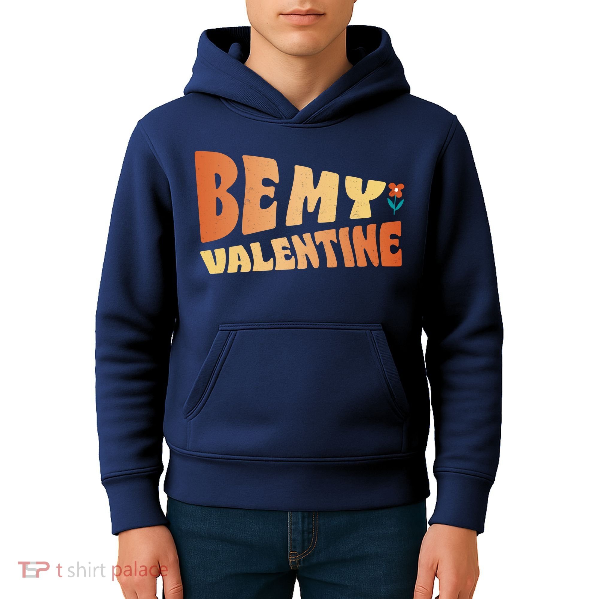 Be My Valentine Floral Cute Gift Kids Hoodie