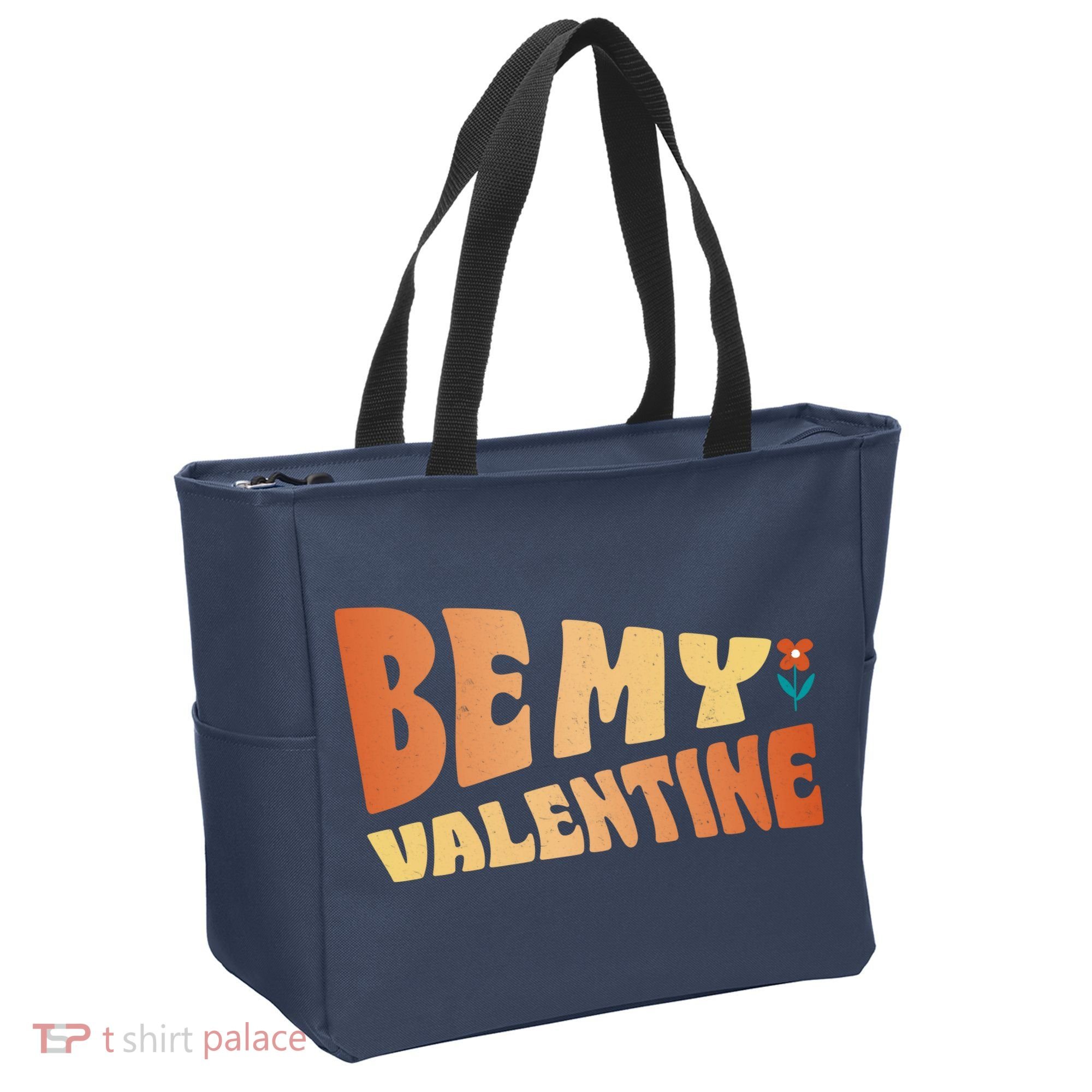 Be My Valentine Floral Cute Gift Tote Bag