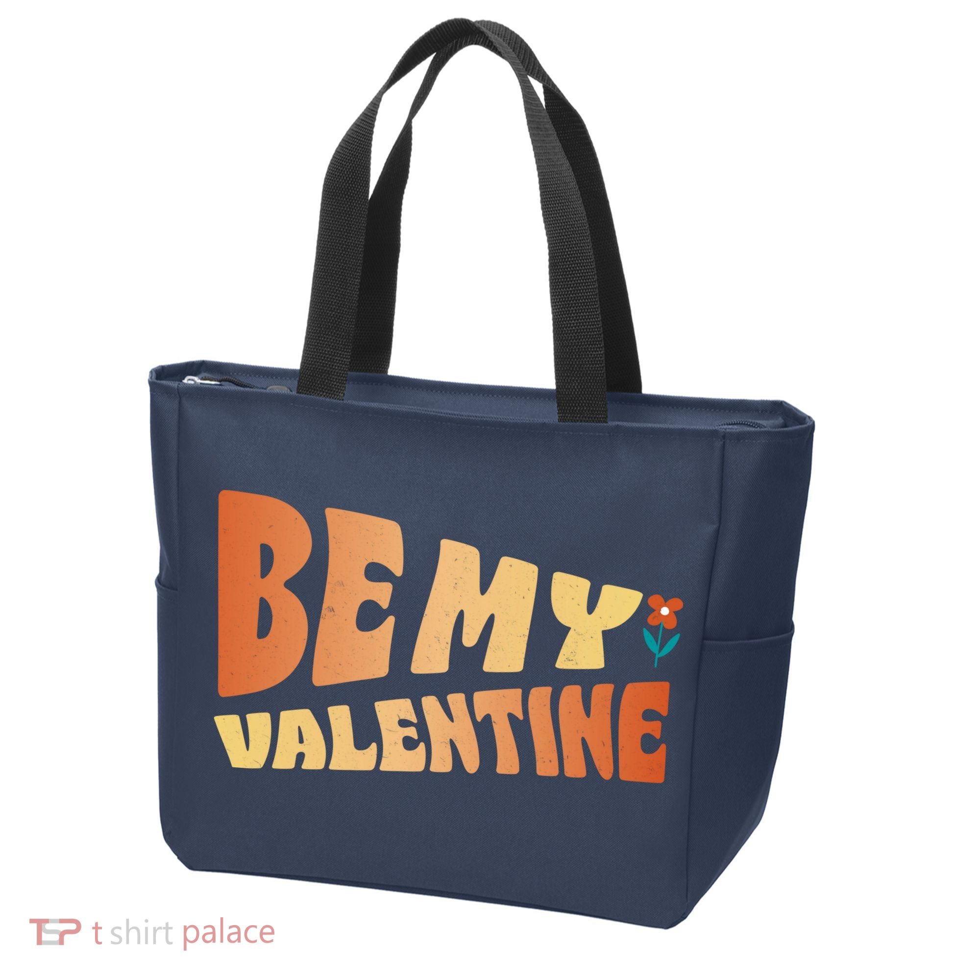 Be My Valentine Floral Cute Gift Tote Bag