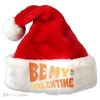 Be My Valentine Floral Cute Gift Santa Hat thumb 0
