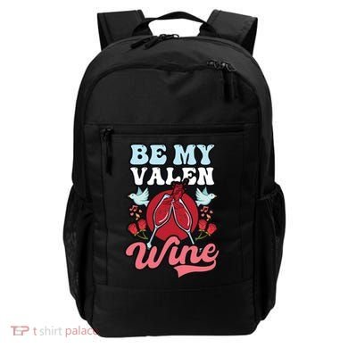 Be My Valenwine Design Wine Valentine Gift Backpack