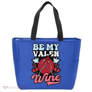 Be My Valenwine Design Wine Valentine Gift Tote Bag