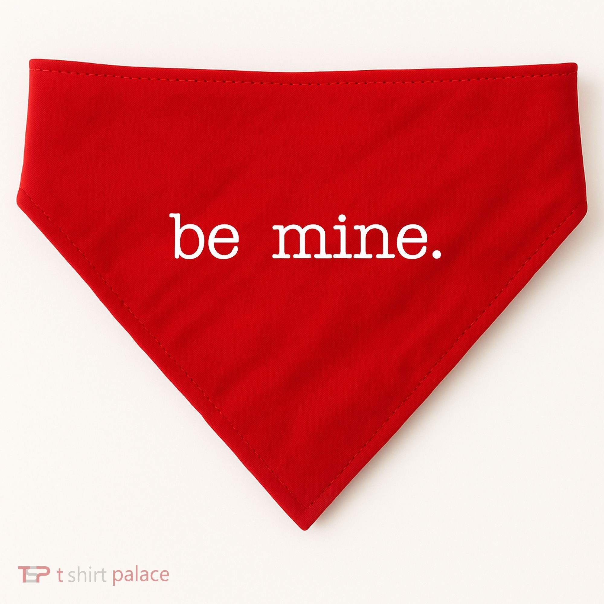 Be Mine Valentine Funny Cute Valentines Day USA-Made Doggie Bandana