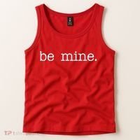 Be Mine Valentine Funny Cute Valentines Day Tank Top thumb 2