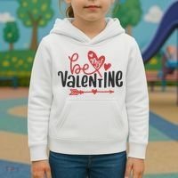 Be My Valentine Cute Gift Kids Hoodie thumb 3