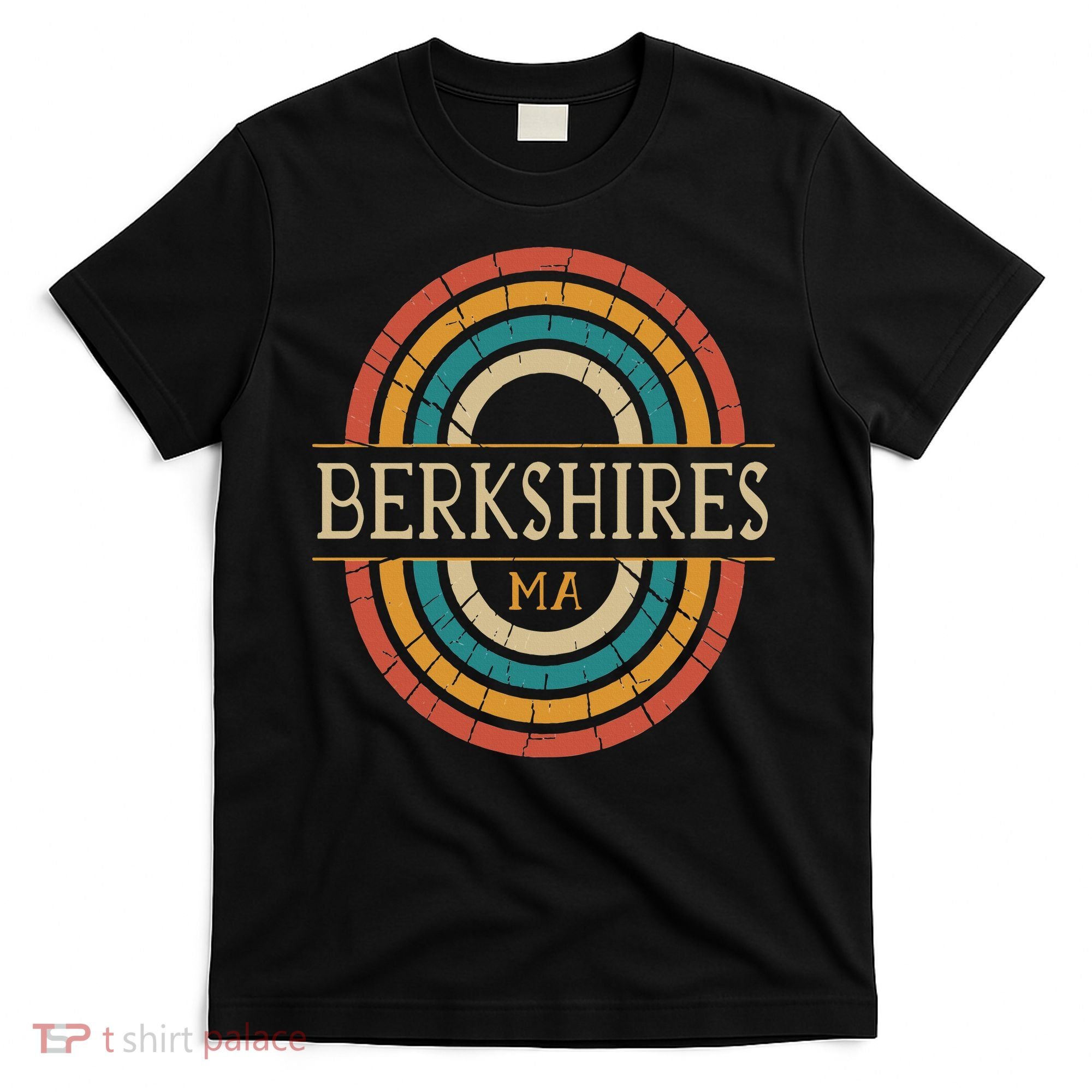 Berkshires Massachusetts Vintage Ma Retro Home State T-Shirt