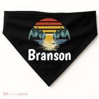 Branson Missouri Vacation Family Group Gift Great Gift USA-Made Doggie Bandana thumb 0