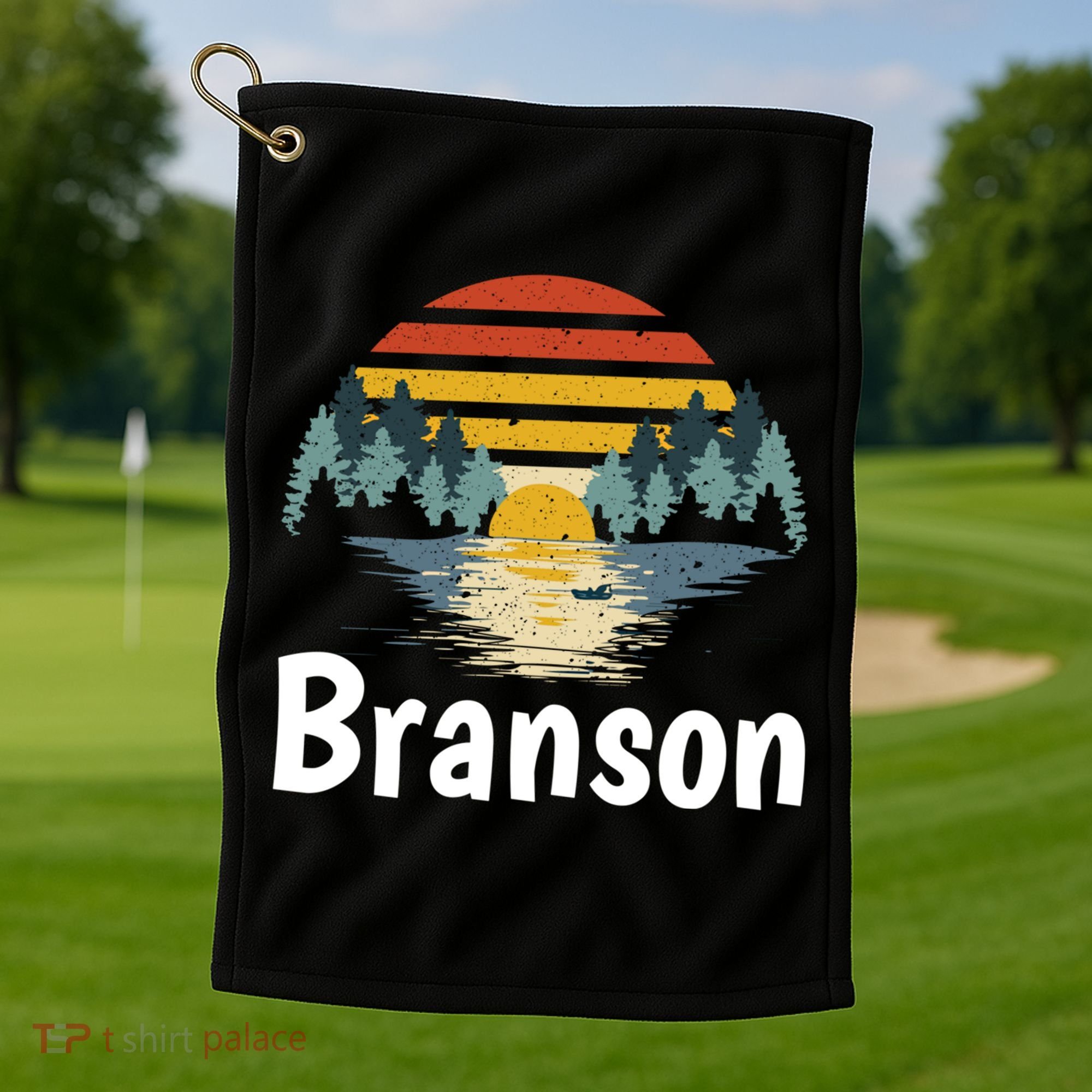 Branson Missouri Vacation Family Group Gift Great Gift Golf Towel