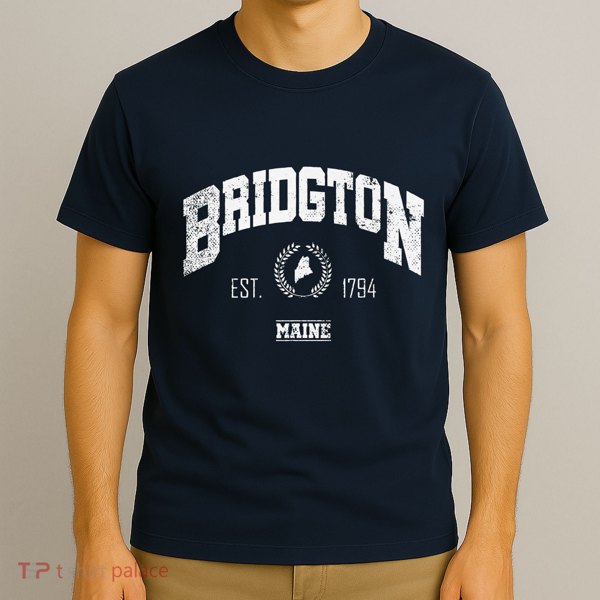 Bridgton Memaine Vintage Throwback T-Shirt