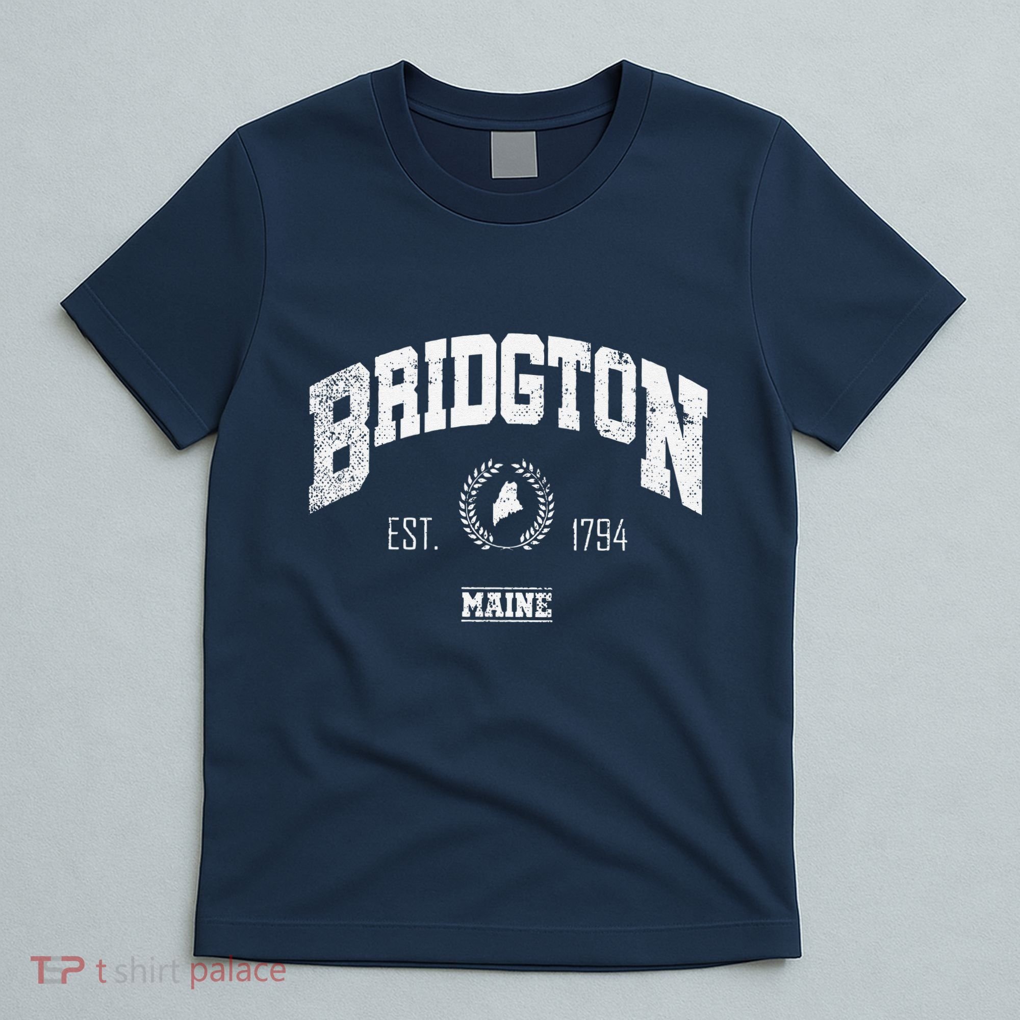 Bridgton Memaine Vintage Throwback T-Shirt