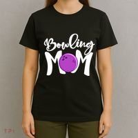 Bowling Mom Vintage Mama Bowling Mothers Day Bowling Mom Funny Gift T-Shirt thumb 4