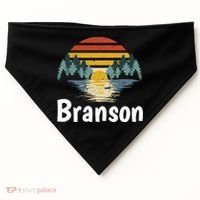 Branson Missouri Vacation Family Group Gift USA-Made Doggie Bandana thumb 0