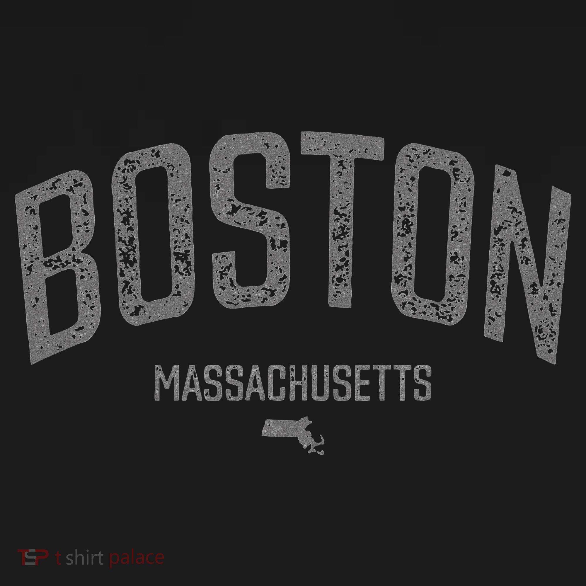Boston Massachusetts Vintage Distressed Massachusetts Boston T-Shirt