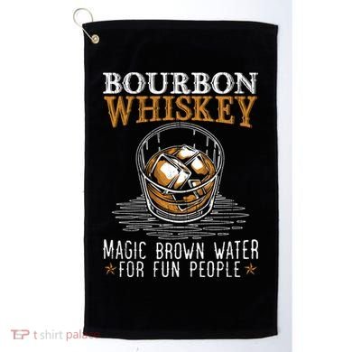 Bourbon Magic Water Malt Scotch Meaningful Gift Golf Towel