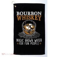 Bourbon Magic Water Malt Scotch Meaningful Gift Golf Towel thumb 0