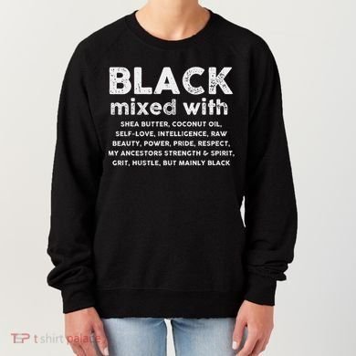 Black Mixed With Shea Butter Afro American Women's Sweatshirt