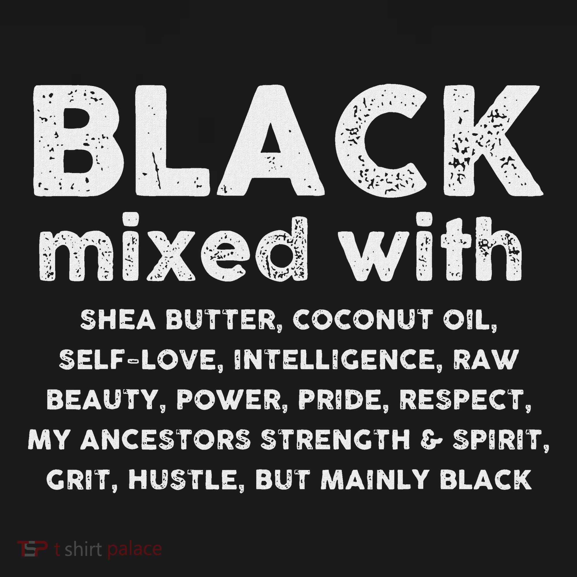 Black Mixed With Shea Butter Afro American Long Sleeve Shirt