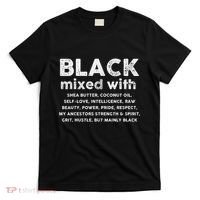 Black Mixed With Shea Butter Afro American T-Shirt thumb 0