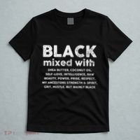 Black Mixed With Shea Butter Afro American T-Shirt thumb 5