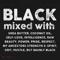 Black Mixed With Shea Butter Afro American Women's Hoodie thumb 2