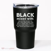 Black Mixed With Shea Butter Afro American Tumbler thumb 0