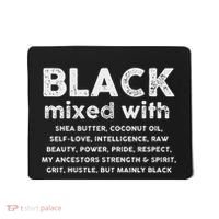 Black Mixed With Shea Butter Afro American Mousepad thumb 0