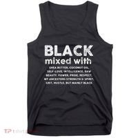 Black Mixed With Shea Butter Afro American Tank Top thumb 0