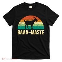Baaa Maste Yoga Lover Spiritual Meditation Goat Lady T-Shirt thumb 0