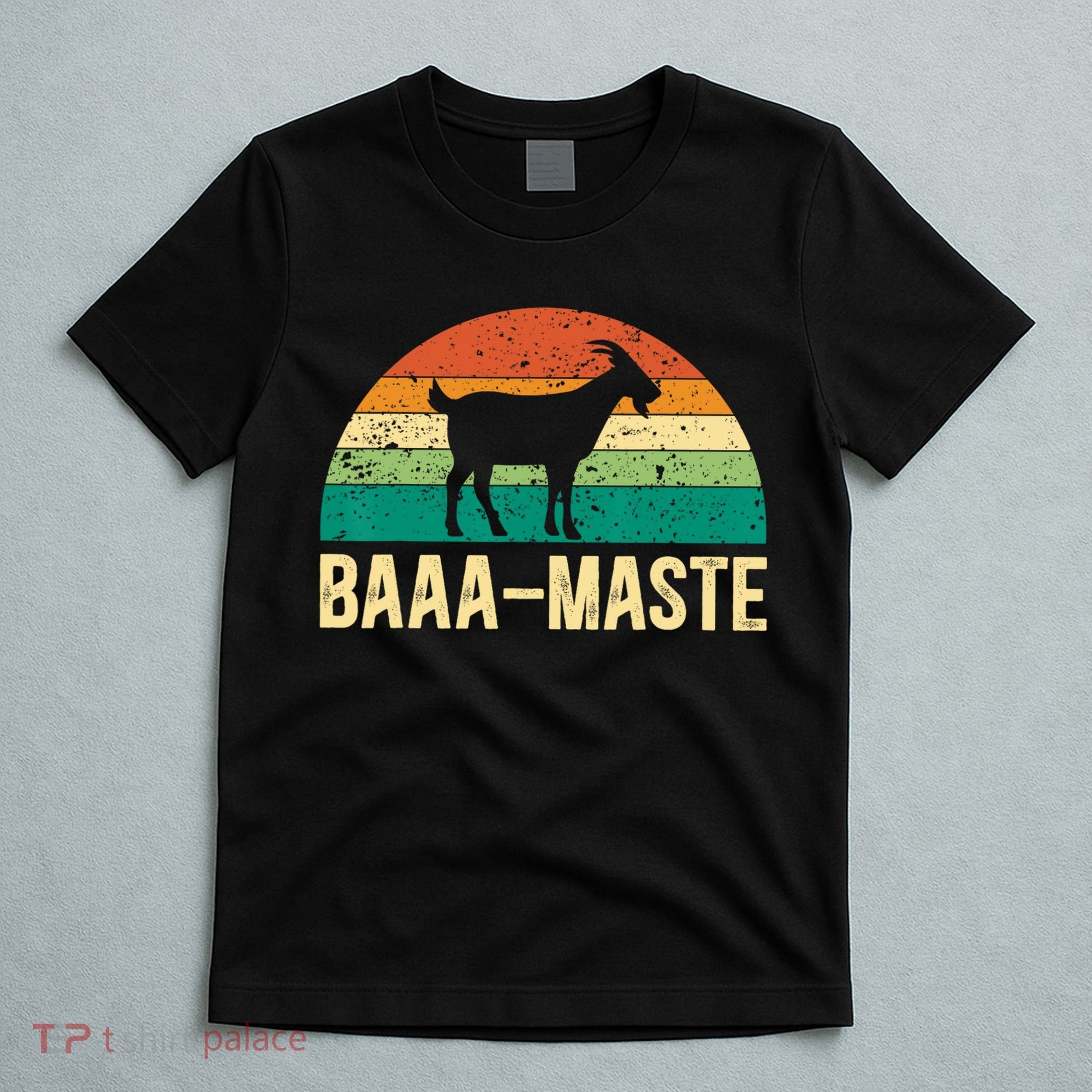 Baaa Maste Yoga Lover Spiritual Meditation Goat Lady T-Shirt
