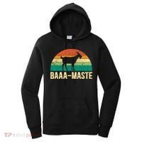 Baaa Maste Yoga Lover Spiritual Meditation Goat Lady Women's Hoodie thumb 0