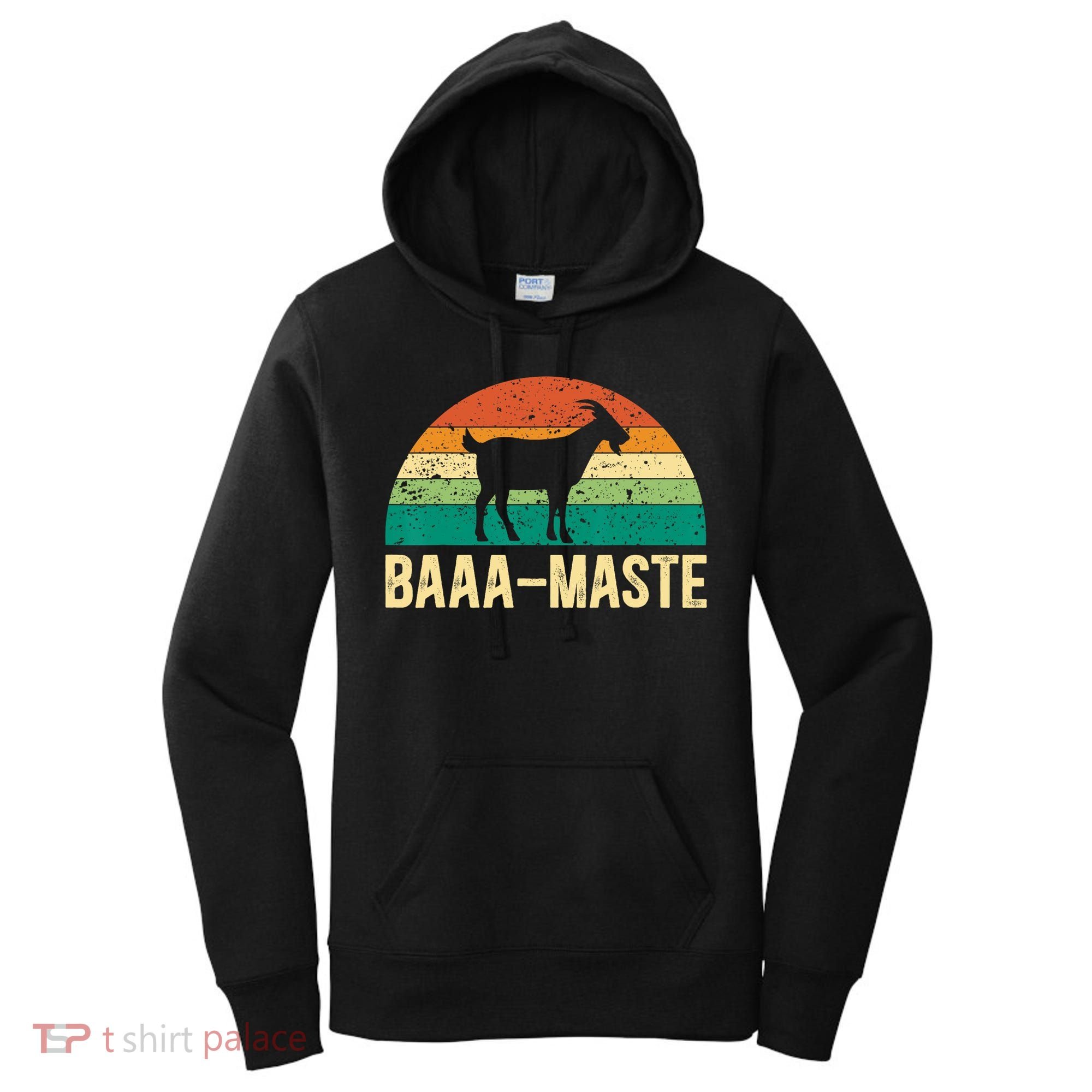 Baaa Maste Yoga Lover Spiritual Meditation Goat Lady Women's Hoodie