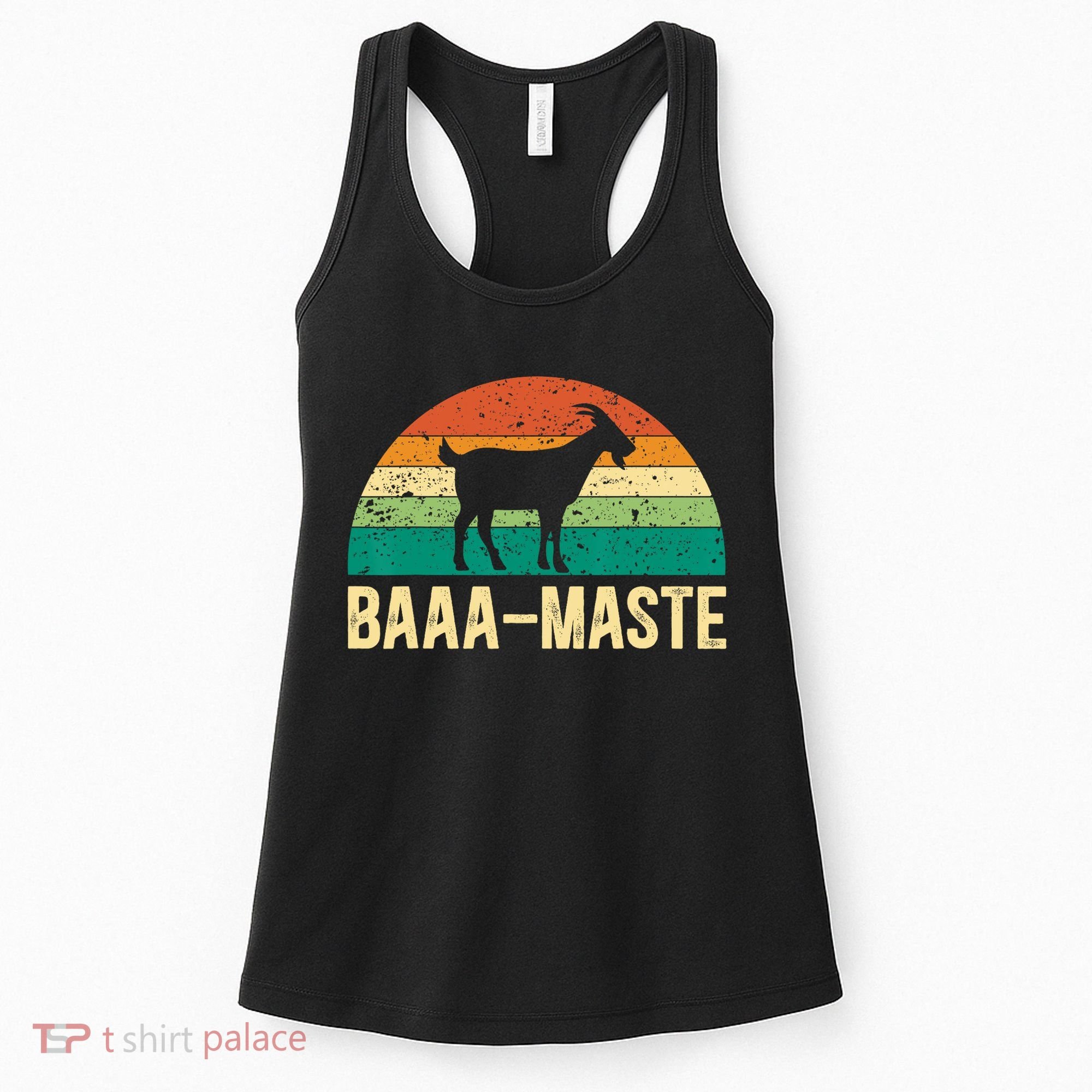 Baaa Maste Yoga Lover Spiritual Meditation Goat Lady Women's Tank Top