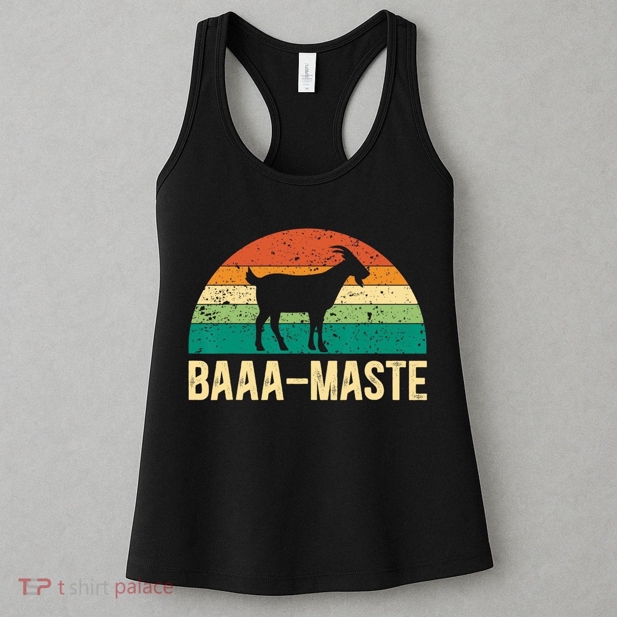 Baaa Maste Yoga Lover Spiritual Meditation Goat Lady Women's Tank Top