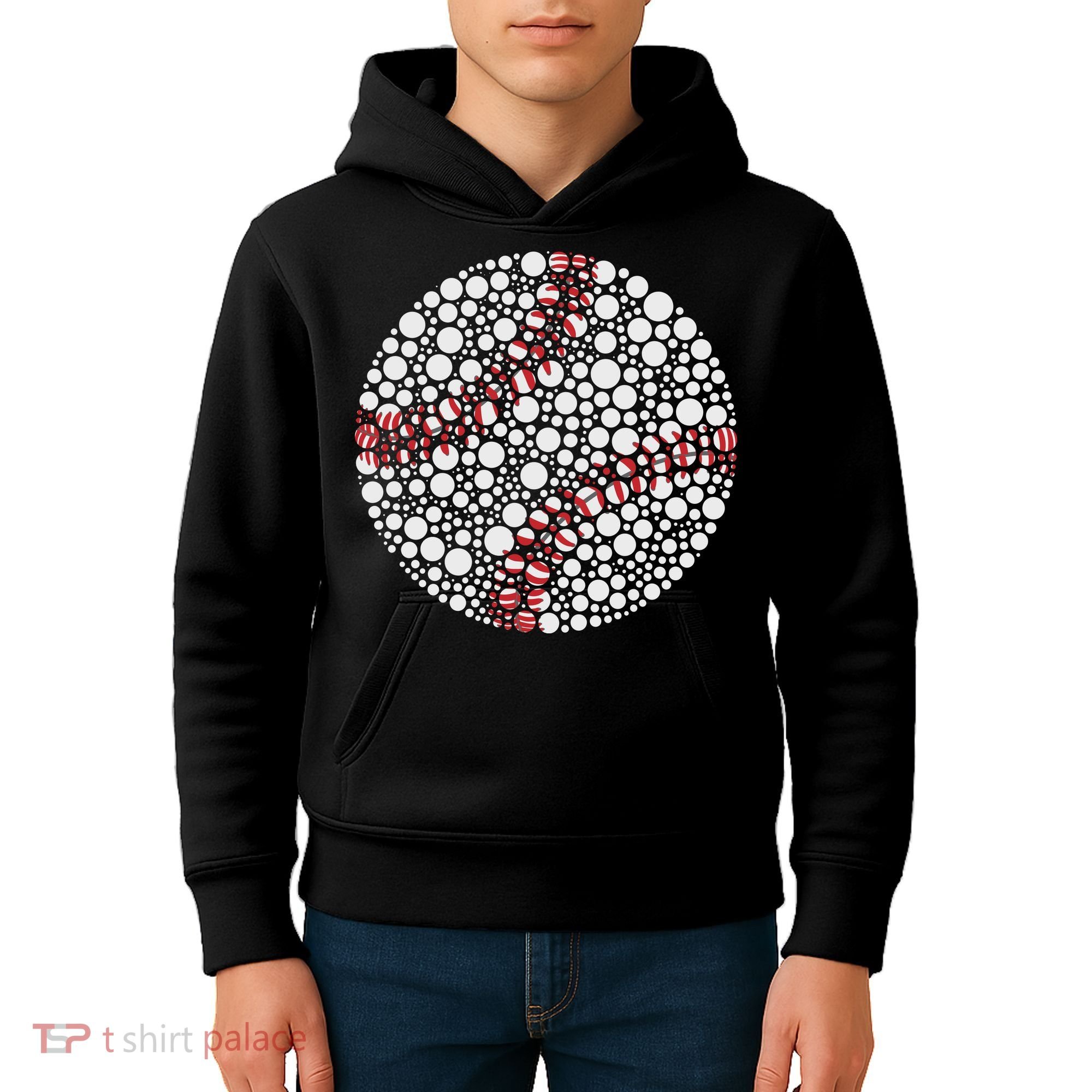 Baseball Make Your Mark International Dot Day Kids Hoodie