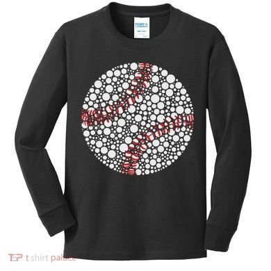 Baseball Make Your Mark International Dot Day Kids Long Sleeve Shirt