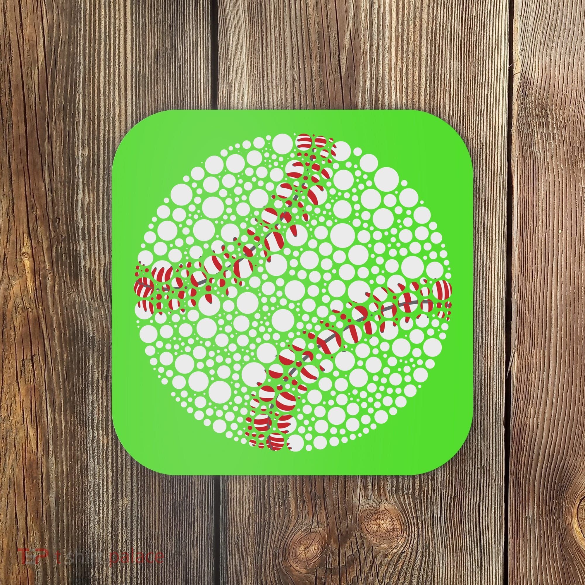 Baseball Make Your Mark International Dot Day Coaster