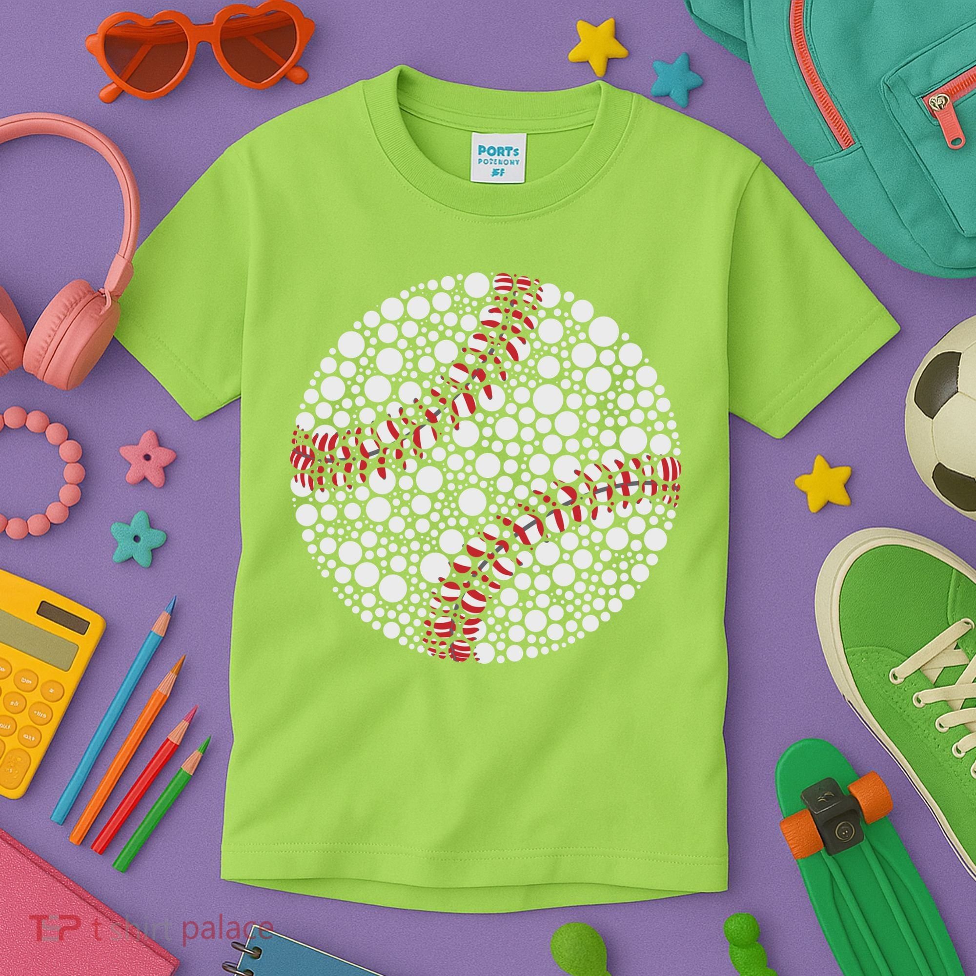 Baseball Make Your Mark International Dot Day Kids T-Shirt