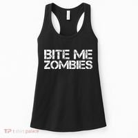 Bite Me Zombies Women's Tank Top thumb 0
