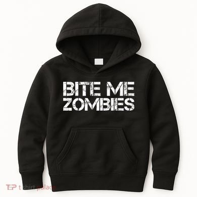 Bite Me Zombies Kids Hoodie