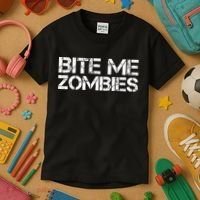 Bite Me Zombies Kids T-Shirt thumb 3