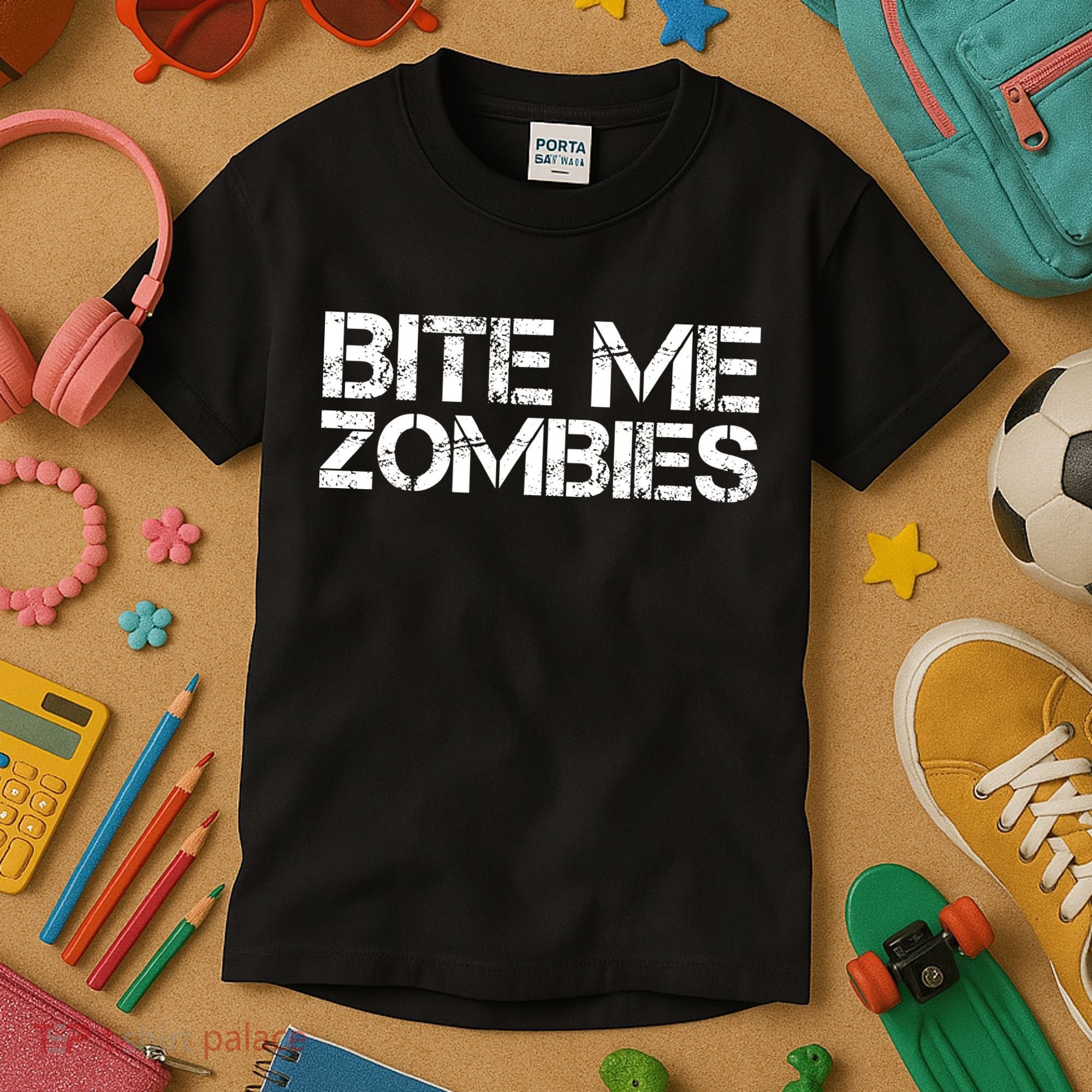 Bite Me Zombies Kids T-Shirt