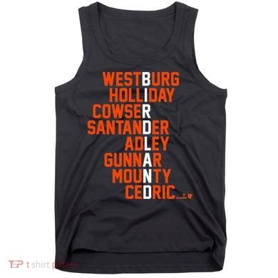 Birdland Names 2024 Baltimore Baseball Tank Top