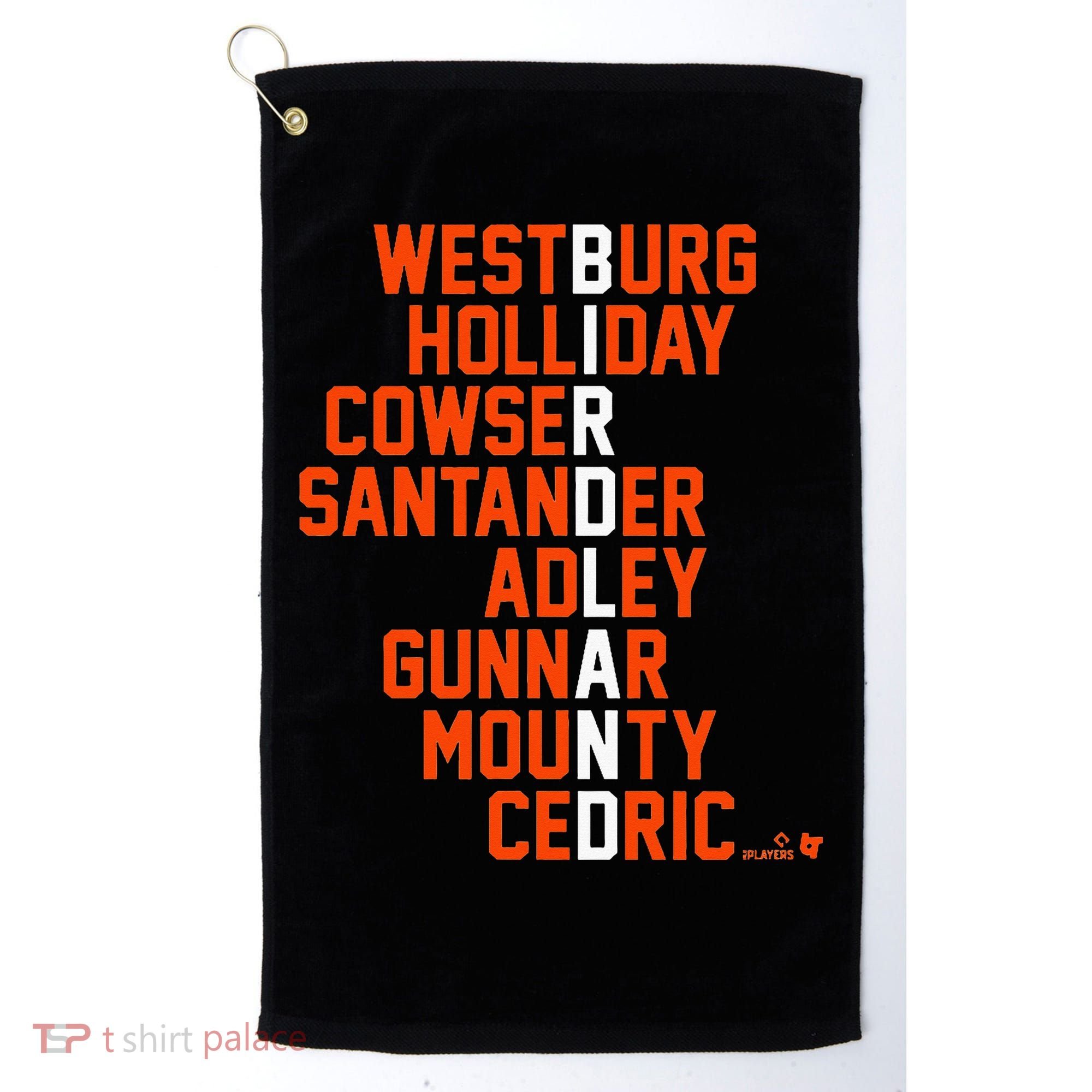 Birdland Names 2024 Baltimore Baseball Golf Towel
